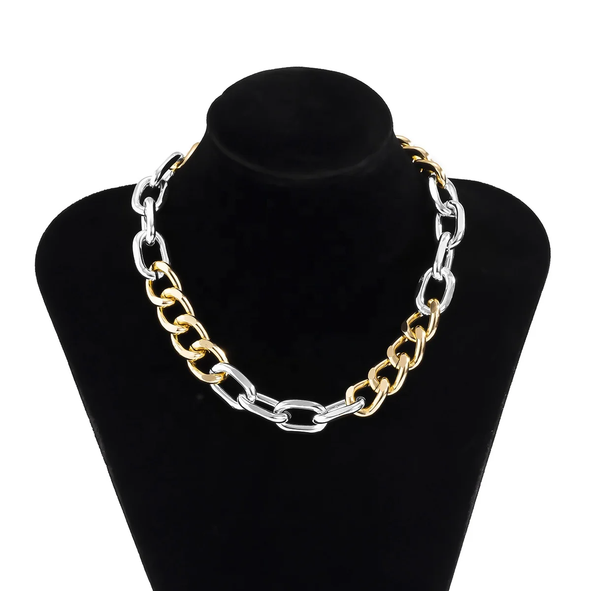 Hip Hop Cuban Lock Choker Necklace Pendant Women Men Vintage Mix Color Aluminum Chain Necklace Aesthetic Jewelry, Picture shows
Hip Hop Cuban Lock Choker Necklace Pendant Women Men Vintage Mix Color Aluminum Chain Necklace Aesthetic Jewelry, Picture shows