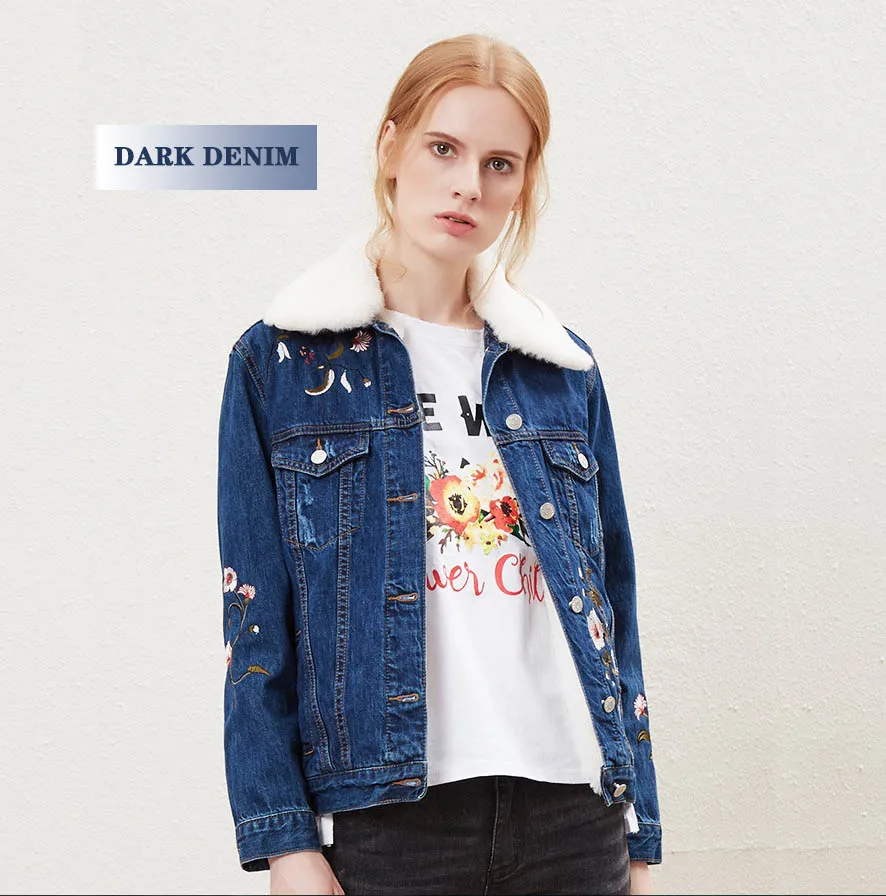 High quality luxury girls denim jacket blue brand women jeans coat long sleeve jacket with removable fur collar
High quality luxury girls denim jacket blue brand women jeans coat long sleeve jacket with removable fur collar
