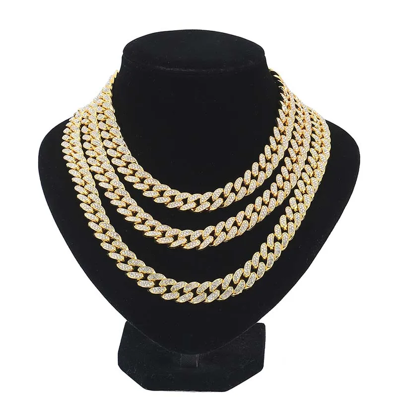 Wholesale Cheap Mens Hip Hop Cuban Necklace 18k Gold Plated Gold Silver Rhinestone Cuban Necklace Bracelet Chain
Wholesale Cheap Mens Hip Hop Cuban Necklace 18k Gold Plated Gold Silver Rhinestone Cuban Necklace Bracelet Chain