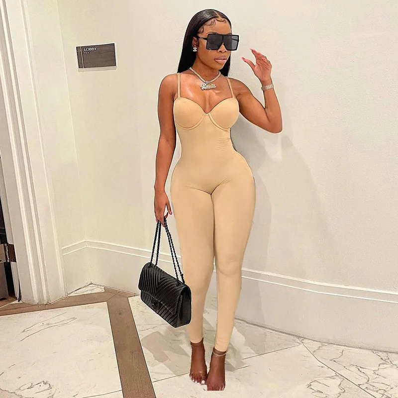 New Arrivals Fashion Fall Romper Low Cut Sexy Women Sleeveless High Waist Bodycon Spaghetti Strap Lady Jumpsuit
New Arrivals Fashion Fall Romper Low Cut Sexy Women Sleeveless High Waist Bodycon Spaghetti Strap Lady Jumpsuit