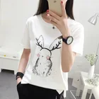 2019 Wholesale oem factory price latest new model white shirts women t shirt