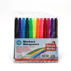 O.WKs 12pcs Wet-Erase Non-Toxic Water Colour Marker Pen Set For Kids