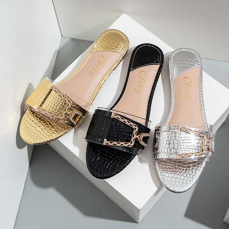fashion 2022 chic chain design square toe clear sandals ladies slip on flat casual slippers slides summer footwear, Picture
fashion 2022 chic chain design square toe clear sandals ladies slip on flat casual slippers slides summer footwear, Picture
