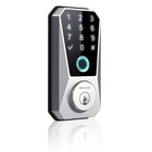 Smart home fingerprint door lock with American lock body