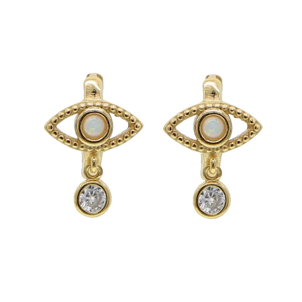 Luxury Opal pave Hoop Earring For Women Gold color Mini Crystal Evil Eye Cartilage Hoop Earrings Women dangle opal Jewelry Gift
Luxury Opal pave Hoop Earring For Women Gold color Mini Crystal Evil Eye Cartilage Hoop Earrings Women dangle opal Jewelry Gift