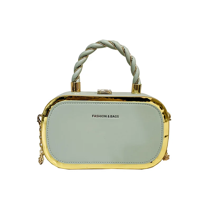 2022 hot sale pu shoulder bag unique handle leather chain handbags box sling purse ladies bags for women
2022 hot sale pu shoulder bag unique handle leather chain handbags box sling purse ladies bags for women