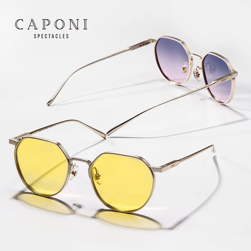 CAPONI 2020 Fashion Classic Lady Women Shades Magnesium Frame Designer Brand Luxury Sunglasses Ultralight Hot Selling Aluminum
CAPONI 2020 Fashion Classic Lady Women Shades Magnesium Frame Designer Brand Luxury Sunglasses Ultralight Hot Selling Aluminum