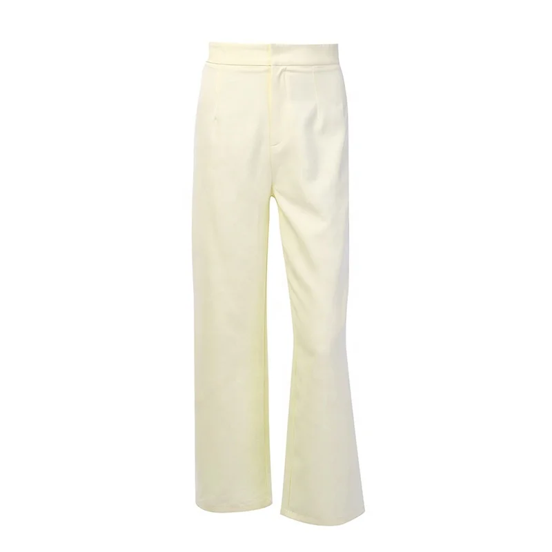 B61101A Fashionable pure color small flare pants women summer hot style zipper slim pants, White
B61101A Fashionable pure color small flare pants women summer hot style zipper slim pants, White