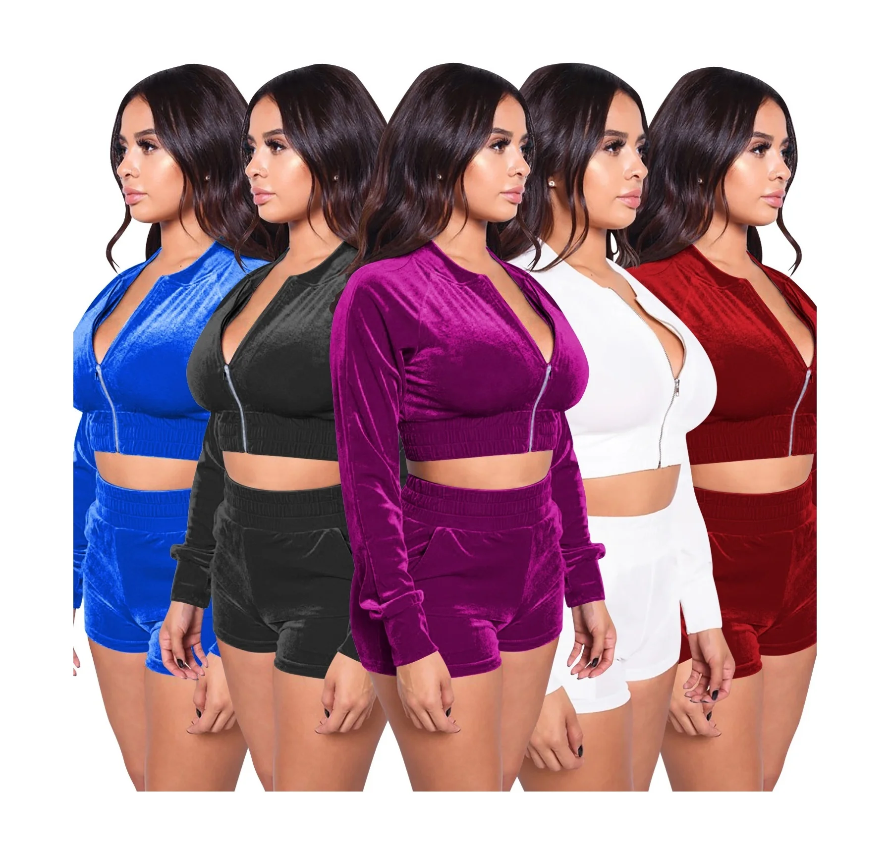 2021 Women Fall Two Piece Set Clothing Women Tracksuits Jogger Pant 2 Piece Sets Outfits Biker Short Velvet Sets
2021 Women Fall Two Piece Set Clothing Women Tracksuits Jogger Pant 2 Piece Sets Outfits Biker Short Velvet Sets