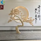 Artificial Yellow Poly Resin Pine Trees Festivals Occasion Decoration