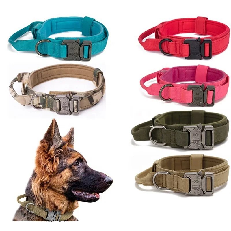 Customized Logo Adjustable Quick release Pet Collars For Dogs metal buckle tactical dog collar
Customized Logo Adjustable Quick release Pet Collars For Dogs metal buckle tactical dog collar