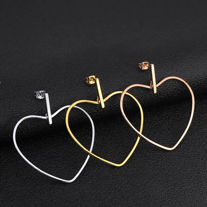 Factory Direct Sale Korean Fashion 18K Gold-Plated Polygonal Jewelry Stainless Steel Asymmetric Exaggerated Large Earrings, Picture
Factory Direct Sale Korean Fashion 18K Gold-Plated Polygonal Jewelry Stainless Steel Asymmetric Exaggerated Large Earrings, Picture
