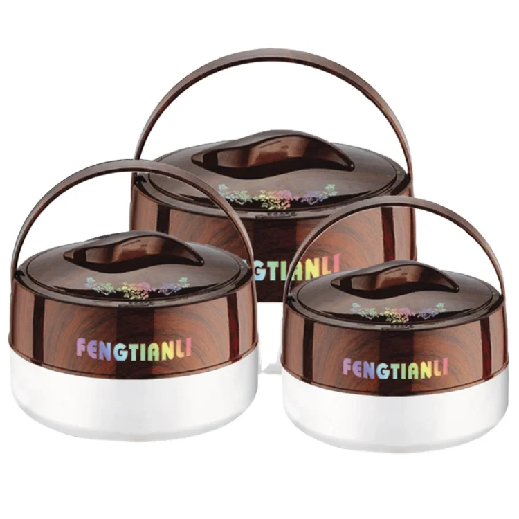 Luxury Wood Color Portable Insulated Hot Pot Casserole Food Warmer Containers Set of 3
Luxury Wood Color Portable Insulated Hot Pot Casserole Food Warmer Containers Set of 3