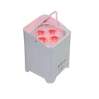 4X18W led Par battery rgbwaUV 6 in1 led par can DMX Wireless Battery Flat Par Light For Professional Stage Lights cube uplight