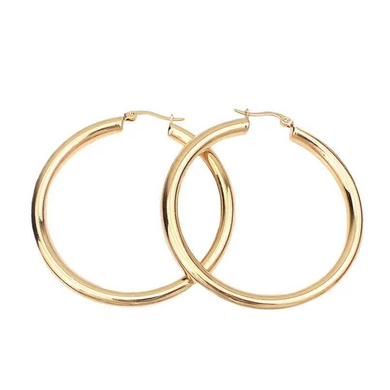 Stainless Steel Earrings Gold Plated Round New Jewelry Findings Hammered Woman Big Hoop Earring, Rose gold/gold/silver
Stainless Steel Earrings Gold Plated Round New Jewelry Findings Hammered Woman Big Hoop Earring, Rose gold/gold/silver