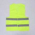 Custom Fluorescent Yellow Reflective Safety Vest High Visibility Construction Reflective Vest