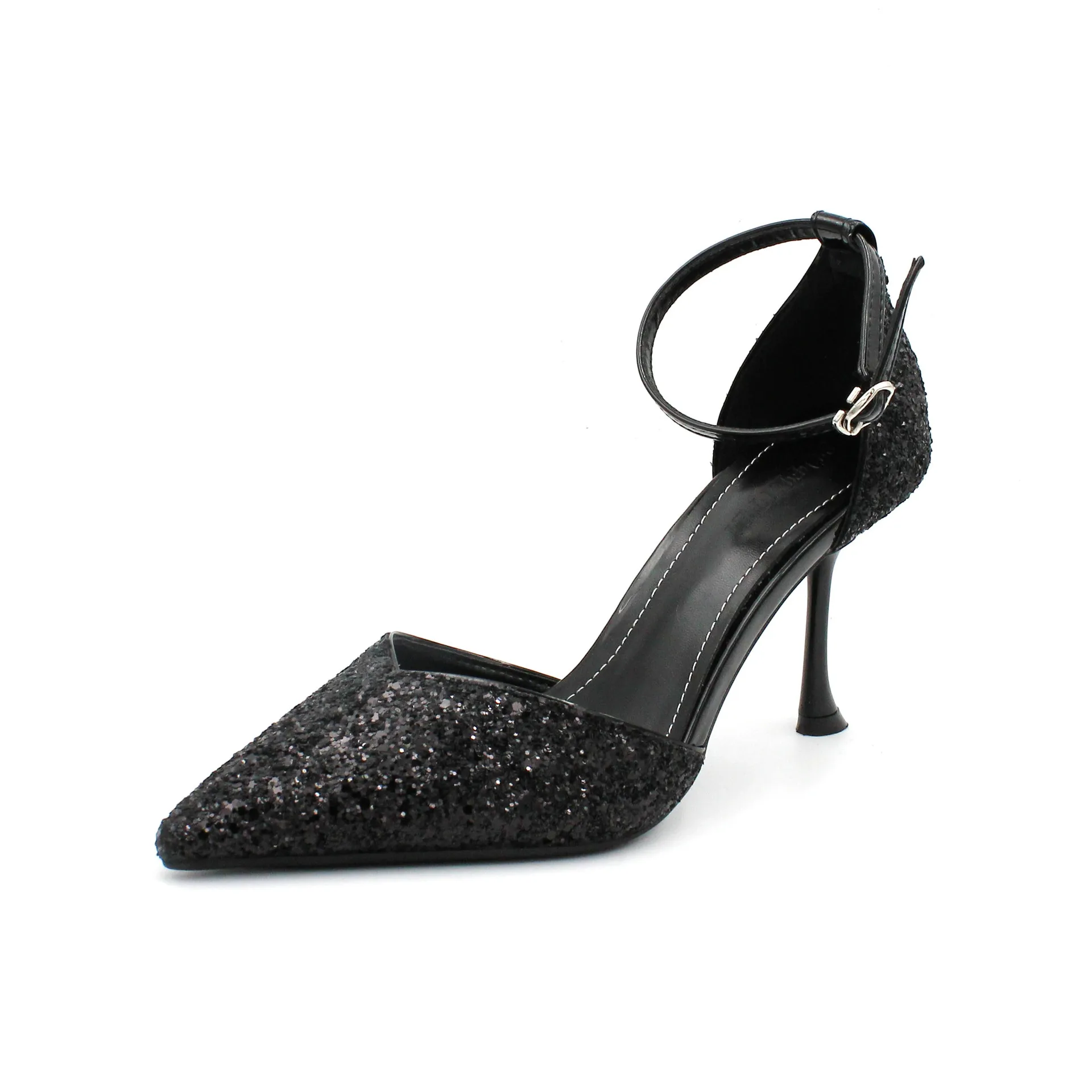 2022 New Arrival Trendy Ladies Party Shoes Solid Color Pointed Toe Sequins Hollow Ankle Wrap Belt Buckle Women D'Orsay Pumps
2022 New Arrival Trendy Ladies Party Shoes Solid Color Pointed Toe Sequins Hollow Ankle Wrap Belt Buckle Women D'Orsay Pumps