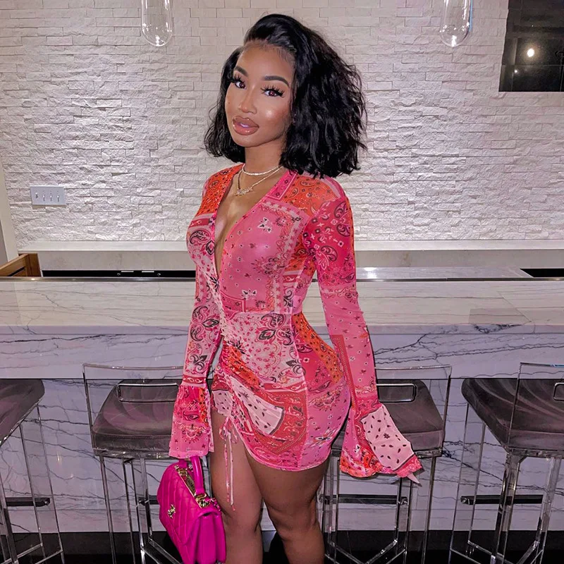 Bodyocn Dress Flared Long Sleeve Deep V Neck Draw String Mini wholesale dresses in bulk women wholesale dresses in bulk women, Customized color
Bodyocn Dress Flared Long Sleeve Deep V Neck Draw String Mini wholesale dresses in bulk women wholesale dresses in bulk women, Customized color
