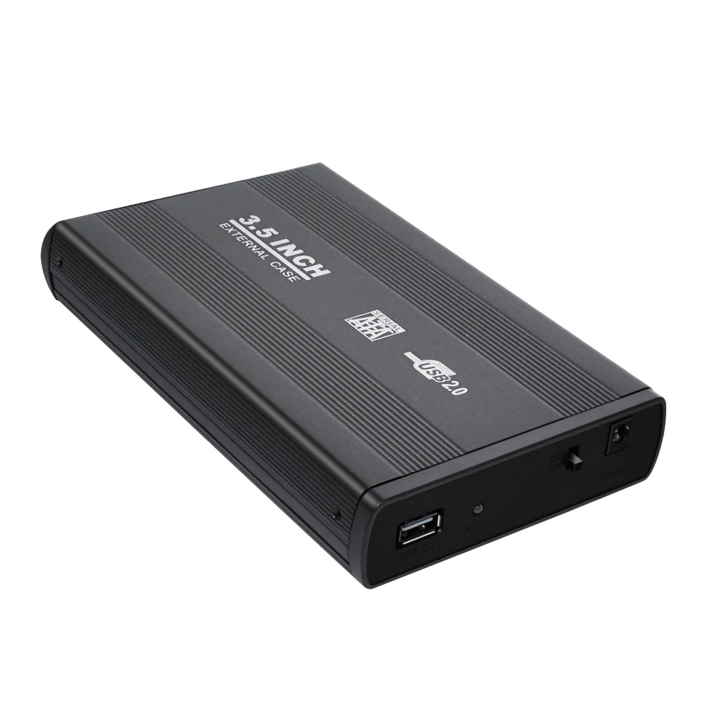 3.5 Inch USB 2.0 SATA External HDD Hard disk Drive Enclosure Case Cover External Storage Box Support Hard Drive, Black
3.5 Inch USB 2.0 SATA External HDD Hard disk Drive Enclosure Case Cover External Storage Box Support Hard Drive, Black