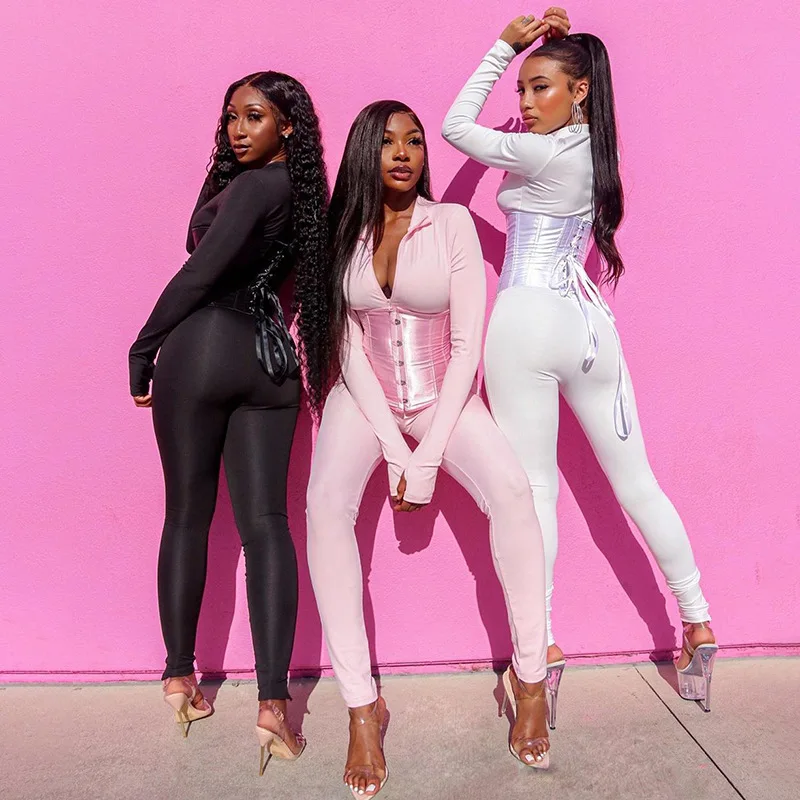 CuteNOVA A20215J two piece set Fall Fashion Jumpsuit Set Solid Waist Seal Front Zipper Casual
CuteNOVA A20215J two piece set Fall Fashion Jumpsuit Set Solid Waist Seal Front Zipper Casual