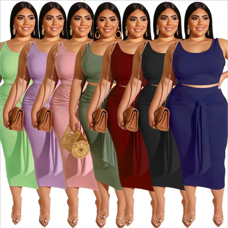 Women's Ruffle Crop Top Maxi Skirt Set plus size 2 Piece Outfit Bandage Nightclub Dress M~5XL, Pink, purple, black, dark blue, light green, dark green, wine red
Women's Ruffle Crop Top Maxi Skirt Set plus size 2 Piece Outfit Bandage Nightclub Dress M~5XL, Pink, purple, black, dark blue, light green, dark green, wine red