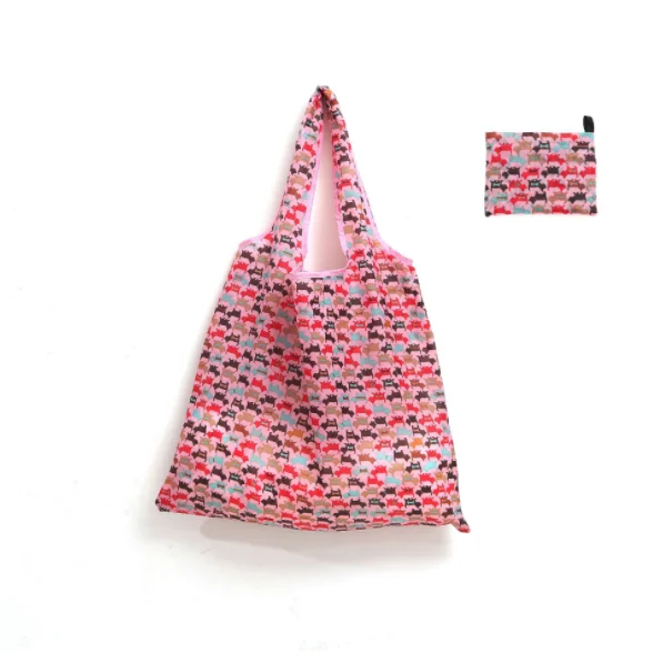 Wholesale Fashion Eco-friendly Pouch Foldable Reusable Folding Polyester Shopping Bag, Customized color
Wholesale Fashion Eco-friendly Pouch Foldable Reusable Folding Polyester Shopping Bag, Customized color