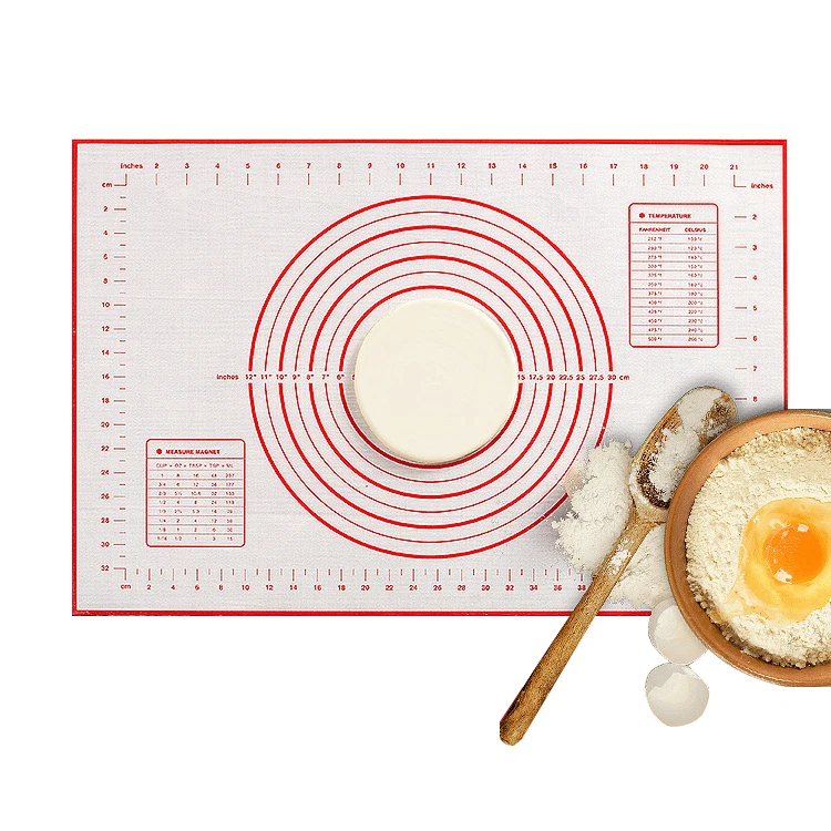 Food grade platinum silicon kneading mat pastry making silicone baking mat non-slip non-stick baking mat can be customized LOGO, Red,bluck,custom color
Food grade platinum silicon kneading mat pastry making silicone baking mat non-slip non-stick baking mat can be customized LOGO, Red,bluck,custom color