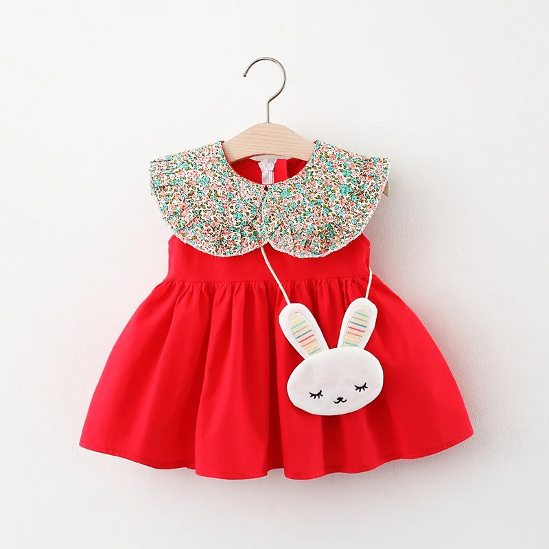 New Summer Red Pink Orange Sleeveless Birthday 1-3 Years Old Kids Clothes Pleat Cartoon Rabbit Little Girls Dresses
New Summer Red Pink Orange Sleeveless Birthday 1-3 Years Old Kids Clothes Pleat Cartoon Rabbit Little Girls Dresses
