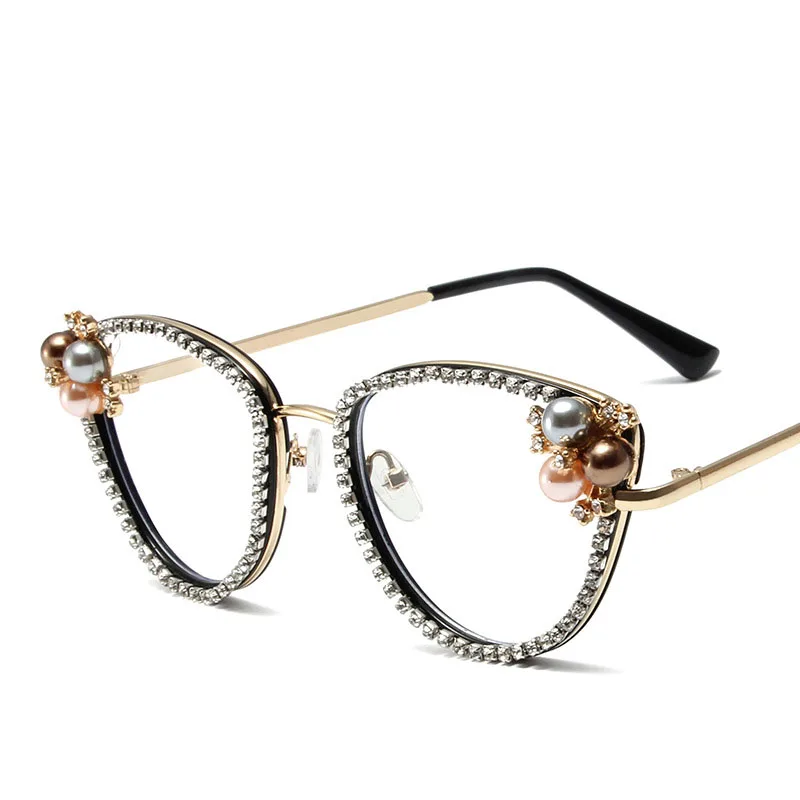 0103 Vintage Ladies Cat Eye Anti Blue Light Optical Glasses Frames Women Luxury Brand Designer Diamond Pearl Computer Eyewear
0103 Vintage Ladies Cat Eye Anti Blue Light Optical Glasses Frames Women Luxury Brand Designer Diamond Pearl Computer Eyewear