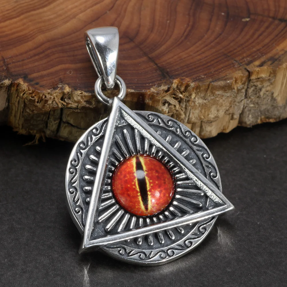 Real 925 Sterling Silver Evil Eye Pendants for Men and Women Retro Punk Style Round Triangle Pendant Male and Female Jewelry
Real 925 Sterling Silver Evil Eye Pendants for Men and Women Retro Punk Style Round Triangle Pendant Male and Female Jewelry