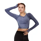 Manufacturer's Direct Selling Popular Fit Women's Top Long Sleeve Sports Wear Yoga Tops