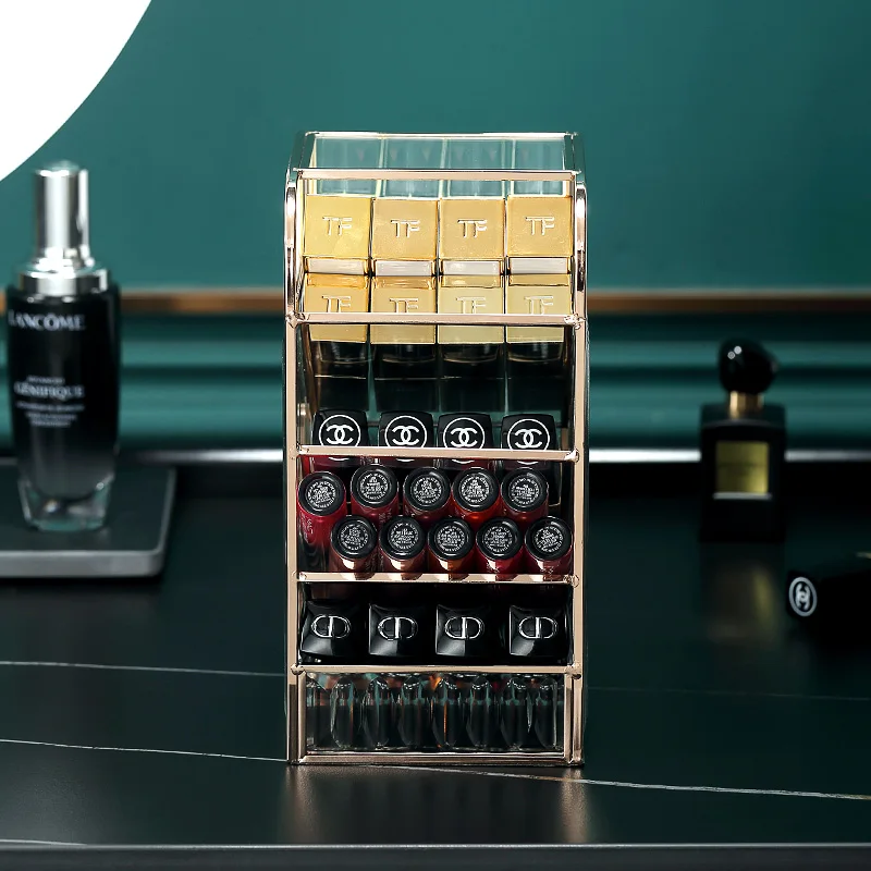 Luxury Clear Glass Four Layers Multi-Grid Lipstick Storage Case Lipgloss Display Rack Makeup Holder Cosmetic Case
Luxury Clear Glass Four Layers Multi-Grid Lipstick Storage Case Lipgloss Display Rack Makeup Holder Cosmetic Case