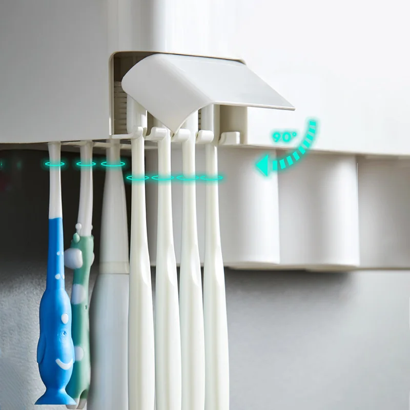 Automatic Toothpaste Squeezer Dispenser Wall Mount Storage Rack Magnetic Adsorption Toothbrush Holder Bathroom Accessories
Automatic Toothpaste Squeezer Dispenser Wall Mount Storage Rack Magnetic Adsorption Toothbrush Holder Bathroom Accessories