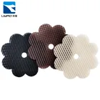 Red/blace/blue color reusable oval hook and loop product name logo printing barber hair gripper