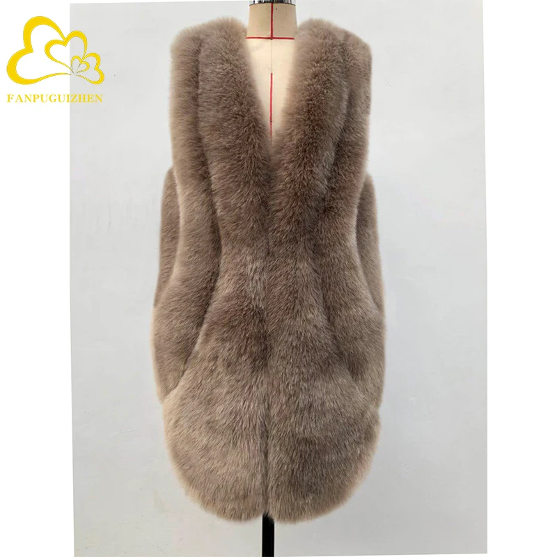 Wholesale Autumn Winter Fox Fur Vest Fancy Design Women Artificial Fur Vest Many Colors Plus Size Coats winter jacket woman, Customized color
Wholesale Autumn Winter Fox Fur Vest Fancy Design Women Artificial Fur Vest Many Colors Plus Size Coats winter jacket woman, Customized color
