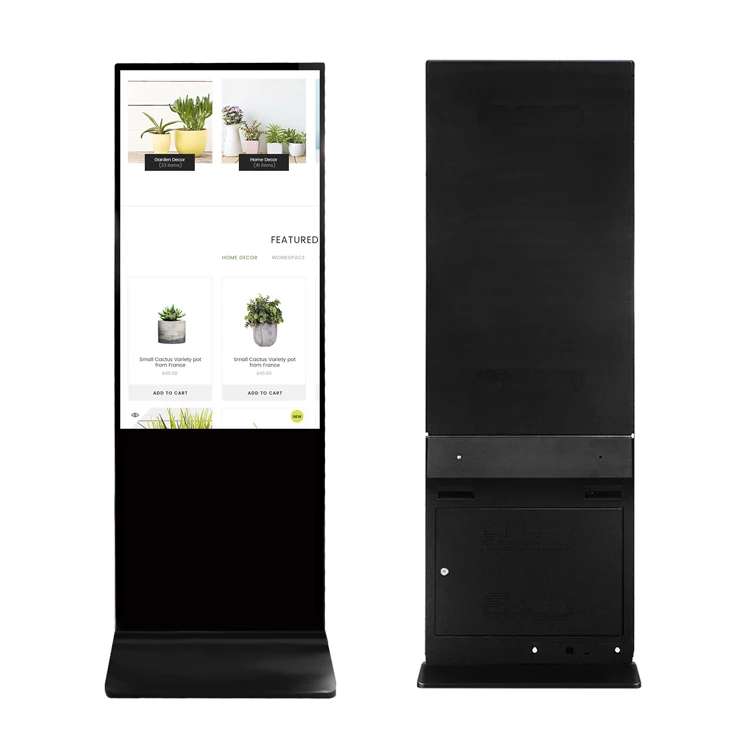 Inch Floor Standing Digital Signage With Touch Screen Advertising