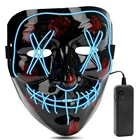 Aiwogep Scary Halloween Mask Led Light Up Mask Purge