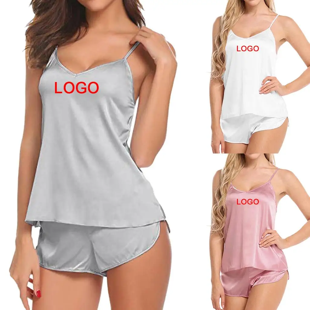 High quality 2021 new Suspender vest and sleeveless shorts home casual wear two piece pants set sexy silk women pajamas, Picture color
High quality 2021 new Suspender vest and sleeveless shorts home casual wear two piece pants set sexy silk women pajamas, Picture color