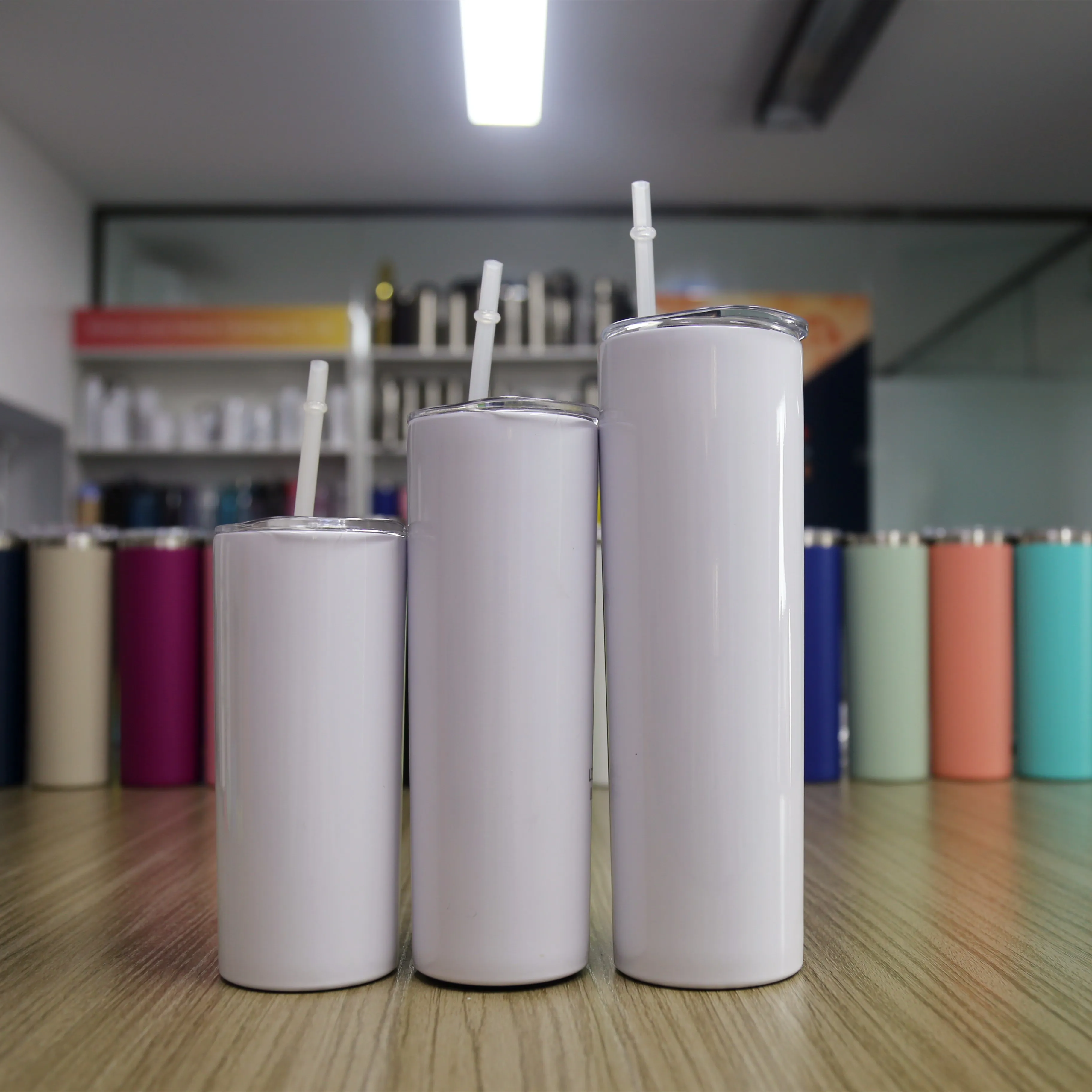 Promotion Cups 20oz Sublimation Blanks Straight Skinny Tumbler Stainless Steel Double Wall Insulation Coffee Mugs, White
Promotion Cups 20oz Sublimation Blanks Straight Skinny Tumbler Stainless Steel Double Wall Insulation Coffee Mugs, White