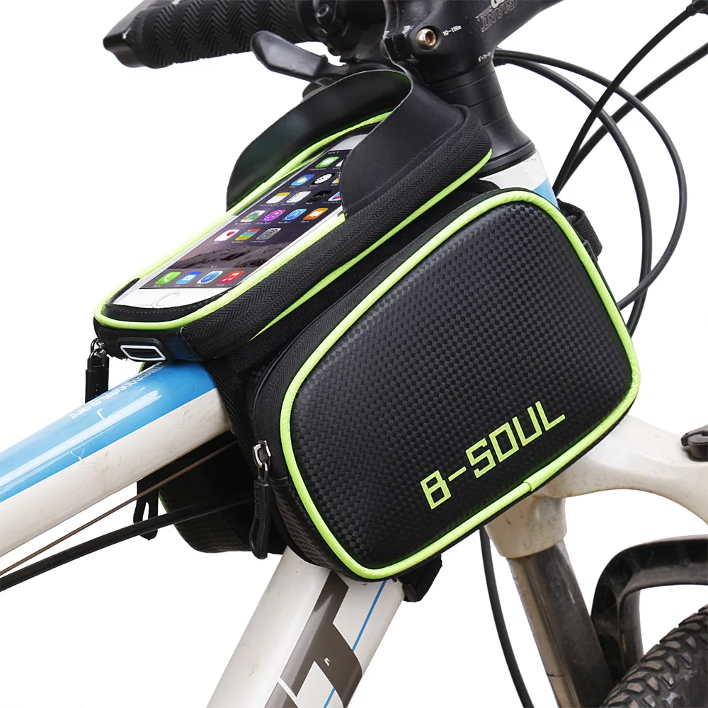 Jetshark Polyester TPU Bike Bicycle Phone Holder Waterproof Travel 6.2'' Mobile phone Case Cycling Storage Bike Frame Bags
Jetshark Polyester TPU Bike Bicycle Phone Holder Waterproof Travel 6.2'' Mobile phone Case Cycling Storage Bike Frame Bags