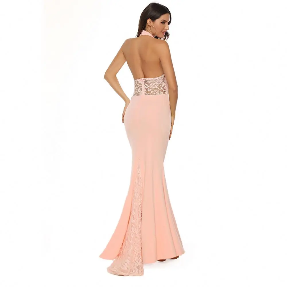 Sexy Halter Backless Lace Long Club Party Evening Maxi Wedding Plus Size Dresses Women
Sexy Halter Backless Lace Long Club Party Evening Maxi Wedding Plus Size Dresses Women