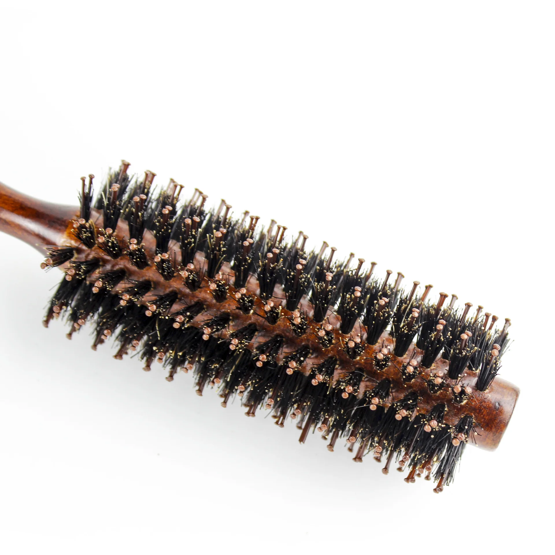 Amazon hot sale boar bristle round styling roller curly hair brush for curly hair