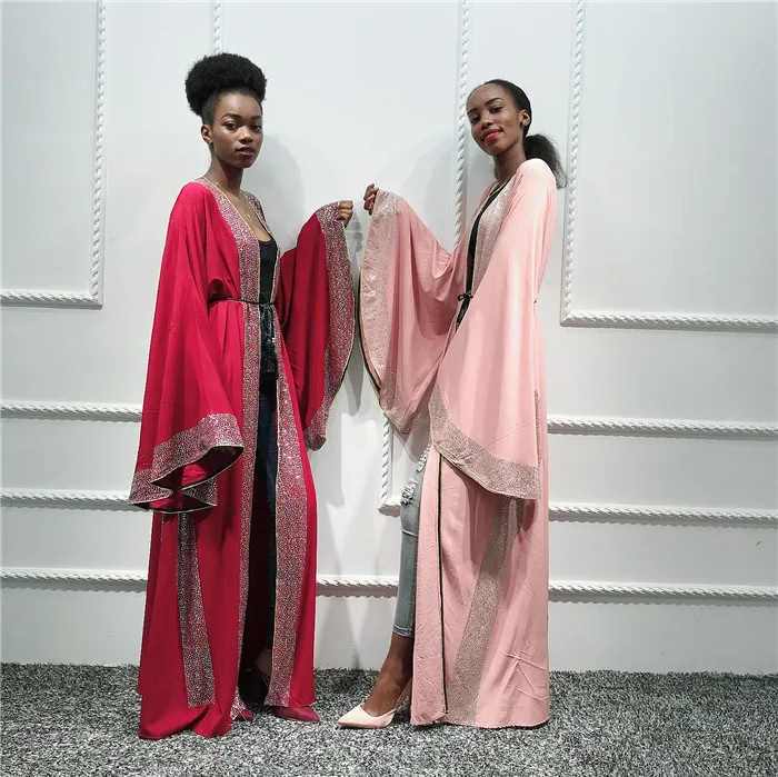 Ramadan Abayas For Women Muslim kaftan Kimono Cardigan Dubai Qatar UAE Oman Robe Femme Islamic Clothing, Pink,wine red,black
Ramadan Abayas For Women Muslim kaftan Kimono Cardigan Dubai Qatar UAE Oman Robe Femme Islamic Clothing, Pink,wine red,black