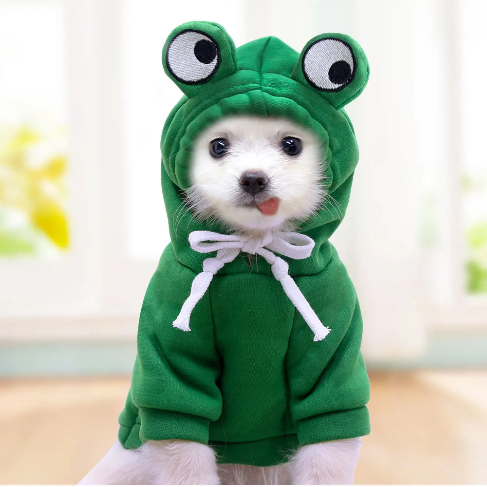 Dog hoodie drawstring Puppy clothes sweater dog sweaters frog eyes two-legged cat cute pet clothing
Dog hoodie drawstring Puppy clothes sweater dog sweaters frog eyes two-legged cat cute pet clothing