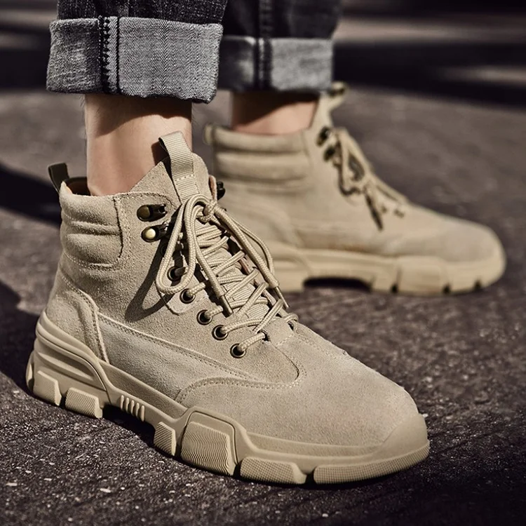 Custom Wholesale Sports Style Lace Up Ankle high leg Leather Breathable Boots, Black, khaki
Custom Wholesale Sports Style Lace Up Ankle high leg Leather Breathable Boots, Black, khaki