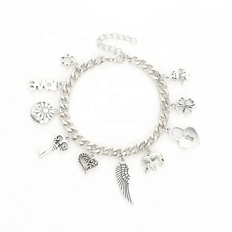 Trendy Stainless Steel Jewelry Gold Bracelet For Woman Fashion Heart Beetle Charm Bracelets Bangles Heart Lock And Key Bracelet
Trendy Stainless Steel Jewelry Gold Bracelet For Woman Fashion Heart Beetle Charm Bracelets Bangles Heart Lock And Key Bracelet