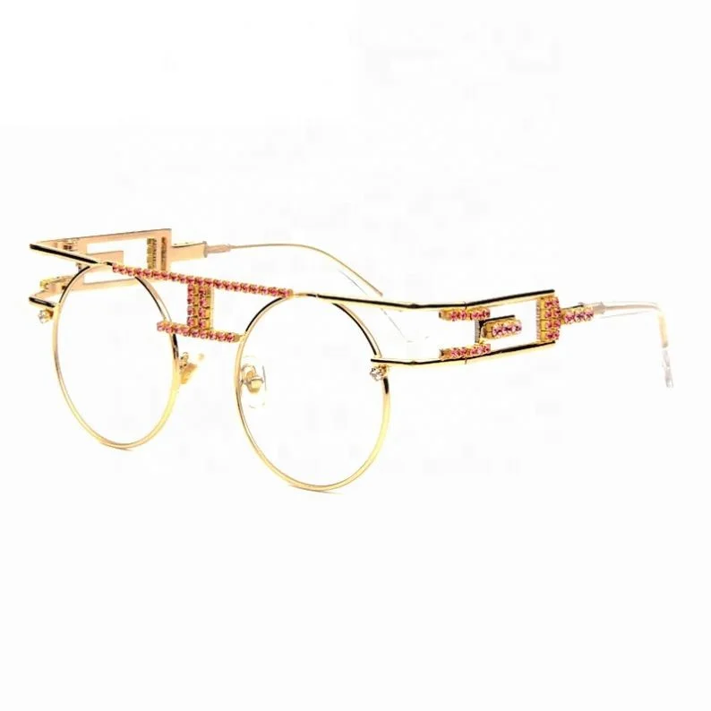 Round Retro Hollow Diamond Frame Sunglasses Small Frame Punk Hip Hop Men Women Sunglasses in Stock, Colors
Round Retro Hollow Diamond Frame Sunglasses Small Frame Punk Hip Hop Men Women Sunglasses in Stock, Colors