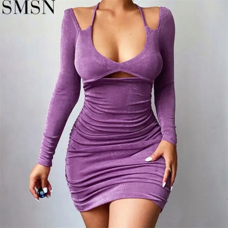 New Arrival 2021 Solid Color Hollow Out Elegant Casual Velvet Mini Dress Bodycon Party Dress
New Arrival 2021 Solid Color Hollow Out Elegant Casual Velvet Mini Dress Bodycon Party Dress