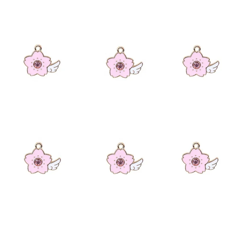 DIY making Kawaii Pink Enamel Cartoon Charms Beautiful Flower Sakura Pink Beads Wing pendant making bracelet pendant charms, Picture show
DIY making Kawaii Pink Enamel Cartoon Charms Beautiful Flower Sakura Pink Beads Wing pendant making bracelet pendant charms, Picture show