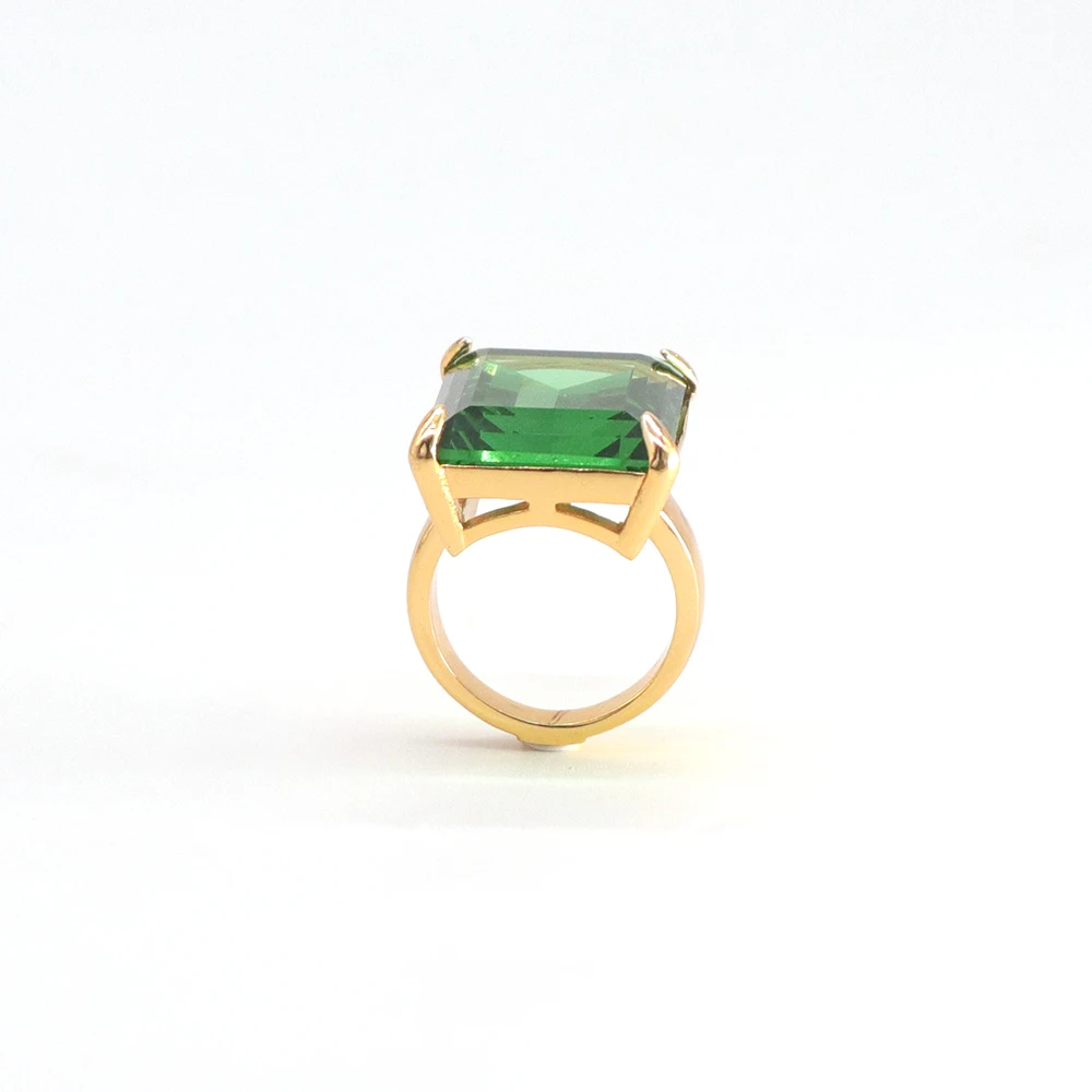 Fashion jewelry luxuriant rings party to wear color glass accessories hot Rocks rings for women, 18k gold 
Fashion jewelry luxuriant rings party to wear color glass accessories hot Rocks rings for women, 18k gold